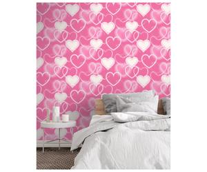 Arthouse Neon Style Heart Pink Wallpaper