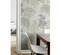 Arthouse Oriental Garden Neutral and Gold Wallpaper