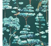 Arthouse Oriental Oasis Emerald Green Wallpaper