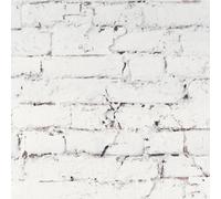 Arthouse Painted Brick White Wallpaper