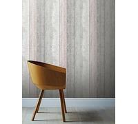 Arthouse Painted Wood Grey And Blush Wallpaper One Colour