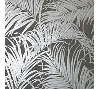 Arthouse Palm Gunmetal Grey Wallpaper 903305