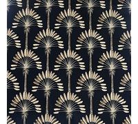 Arthouse | Palm Palace Black & Gold Wallpaper | Luxurious Exotic Wallpaper | Vintage Caribbean Style | Metallic Gold Palms on Bold Black Background | Paste The Paper Application | 1005 x 53cm