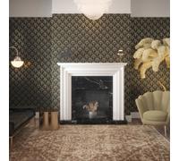 Arthouse Palm Palace Black Wallpaper