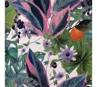 Arthouse Passion Flower White Wallpaper