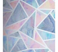 Arthouse Pastel Geo Multi Tie Dye Geometric Triangle Glitter Wallpaper 296002