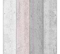 Arthouse Pink & Grey Painted Wood Effect Wallpaper - Wide Wood Planks - Distinctive & Modern has a Natural Beauty of its own - Palette of Greys & Pinks Softens & Introduces a Light & Airy Feel 902809