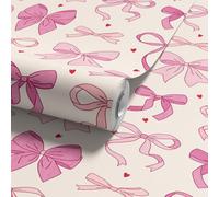 Arthouse Pink Pretty Bows Children's Smooth Wallpaper