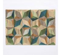 Arthouse Radiant Lilianna Embossed Geo Wool Multi Rug 200x290cm | Size: 200x290 cm Arthouse Multicolor 200x290 cm