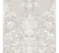 Arthouse Rasch Amelie Damask Floral Mushroom Wallpaper Roll Bedroom Hallway Wall Decor Full Roll