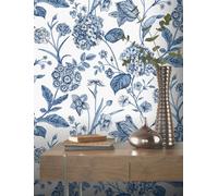 Arthouse Rasch Hydrangea Blue Printed Wallpaper Roll Bedroom Hallway Wall Decor Sample Only