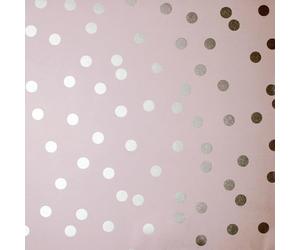 Arthouse Rose Gold Dotty Blush - Dotty Design - Matt Background - Soft Pink Tone - Rose Gold Polka Dots - for Living Spaces & Feature Walls - Easy to Apply - Paste The Paper - 685000