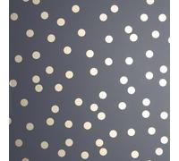Arthouse Rose Gold Dotty Charcoal Grey - Dotty Design - Matt Background - Soft Charcoal Tone - Rose Gold Polka Dots - for Living Spaces & Feature Walls - Easy to Apply - Paste The Paper - 685001