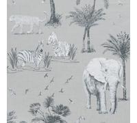 Arthouse Safari Lagoon Grey Wallpaper
