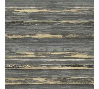 Arthouse Sahara Black Champagne Wallpaper 100177AH - Vinyl Texture Plain Stone