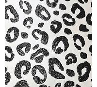Arthouse Sequin Leopard Print Black & White Wallpaper - Sparkle & Shimmery Textured Wallpaper - Bring Maximum Glitz to Any Room - Glamour Designed to Turn Heads - Light Bouncing Sequins - 921801