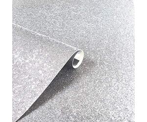 Arthouse Sequin Sparkle Silver Wallpaper for Living Spaces & Feature Walls, 6m x 0.53m Roll, 900900, Full Roll