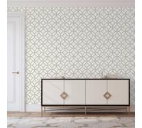 Arthouse Sequin White Silver Wallpaper