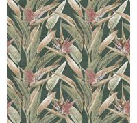 Arthouse Soft Jungle Vines Deep Green Wallpaper One Size Green