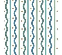 Arthouse Squiggle Stripe Blue Green Wallpaper