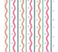 Arthouse Squiggle Stripe Rust Multicolour Wallpaper