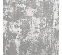 Arthouse Stone Textures Charcoal Grey & Rose Gold Tones Wallpaper for Living Spaces & Feature Walls, Kitchen Bedroom Hallway Dining Wallpaper 10.05m x 0.53m Roll, Subtle Metallic Highlights 902109