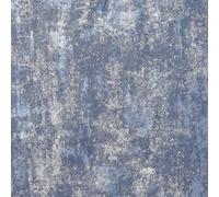 Arthouse Stone Textures Navy Blue & Silver Tones Wallpaper for Living Spaces & Feature Walls, Kitchen Bedroom Hallway Bathroom Wallpaper 10.05m x 0.53m Roll, Subtle Metallic Highlights 902108