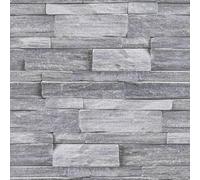 Arthouse Stone Wall Grey Realistic Textured Brick Effect Rustic Wallpaper 103948