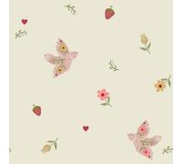 Arthouse Summer Festival Cream & Blush Wallpaper