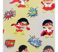 Arthouse Super Ryan's World Wallpaper for Kid's Bedroom - Playroom - Classroom - Living Spaces & Feature Walls - 53 cm x 10.05 m Roll - 662502, Multicolour