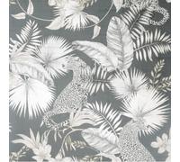 Arthouse Tropical Palm Jungle Neutral Leopard Wallpaper 909408