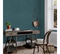 Arthouse Urban Weave Deep Teal Wallpaper