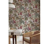 Vintage Tropical Wallpaper - Multicolour