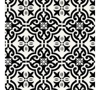 Arthouse Wall Tile Motif 30.5 x 30.5cm Black 5 Tiles Per Pack SW30, Black