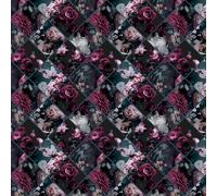 Arthouse Floral Collage Plum/Teal Wallpaper for Living Spaces & Feature Walls, 53 cm x 10.05 m Roll, 297100