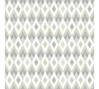 Arthouse Scandi Diamond Silver Wallpaper Silver