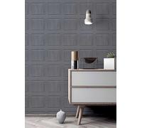Arthouse Washed Panel Wallpaper Navy