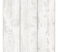 Arthouse Grey Washed Wood Wallpaper - Panel Effect - Natural Weathered - Photographic Style - Realistic - 694701
