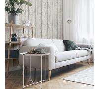 Arthouse White Washed Wood Wallpaper