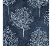Arthouse Wonderland Tree Pattern Wallpaper Silhouette Forest Stripe Glitter Motif 256704