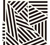 Arthouse Zebra Geometric Monochrome Print Black And White Stripes Modern Office, Hallways Feature Wall Wallpaper 910004
