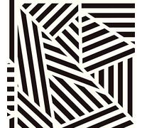 Arthouse Zebra Geometric Print Wallpaper, Monochrome Black & White, Striking Geo Palette, Modern Feature, 910004