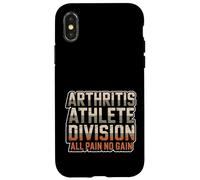 Arthritis Athlete Division All Pain No Gain Case for iPhone X/XS