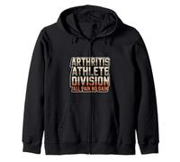 Arthritis Athlete Division All Pain No Gain Zip Hoodie
