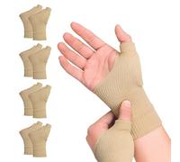 Arthritis Wrist&Thumb Support Brace 4 Pairs,Thumb Brace with Gel Pad,Compression Breathable Wrist SupportsBrace for Arthritis Carpal Tunnel Joint Pain Sprain Sports Hand Instability Tendonitis