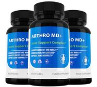 ARTHRO MD Plus Joint Support Complex - Marine Collagen, Vitamin C & B3 - Advanced Joint & Cartilage Support Supplement - 180 Capsules - Made in UK