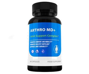 ARTHRO MD Plus Joint Support Complex - Marine Collagen, Vitamin C & B3 - Advanced Joint & Cartilage Support Supplement - 60 Capsules - Made in UK -2 Months Supply