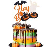Arthsdite 1Pc Halloween Cake Topper - Happy Boo Day Ghost Cake Decorations for 1st Birthday Party & Baby Shower