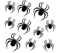 Arthsdite 24pcs Halloween Wall Decorations Big Spider Decoration DIY Party Supplies 3D PVC Spider Decor Stickers Indoor/Outdoor