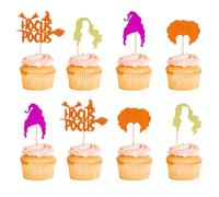 Arthsdite 24pcs Hocus Pocus Cupcake Toppers - I Put A Spell On You & Smell Children Cupcake Toppers for Halloween